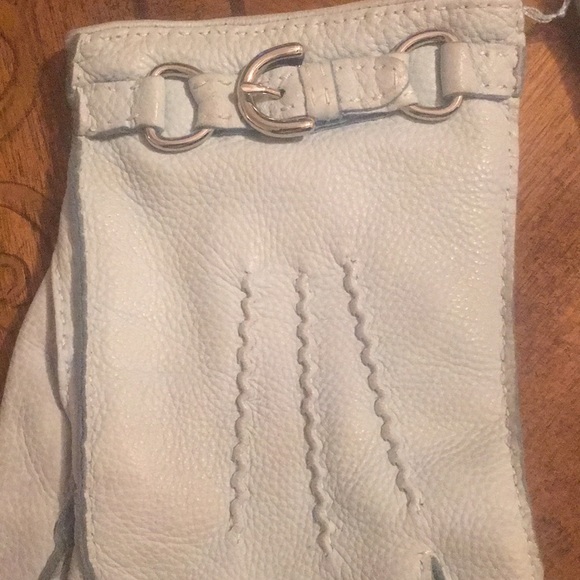 Coach Blue cashmere gloves - Picture 2 of 5